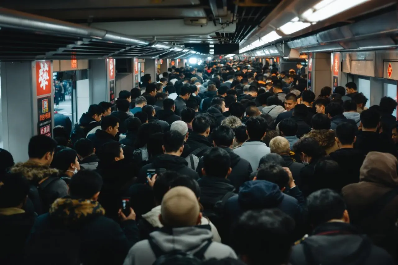 五一吃瓜网 - 某市地铁早高峰突发故障，上班族集体迟到引发吐槽